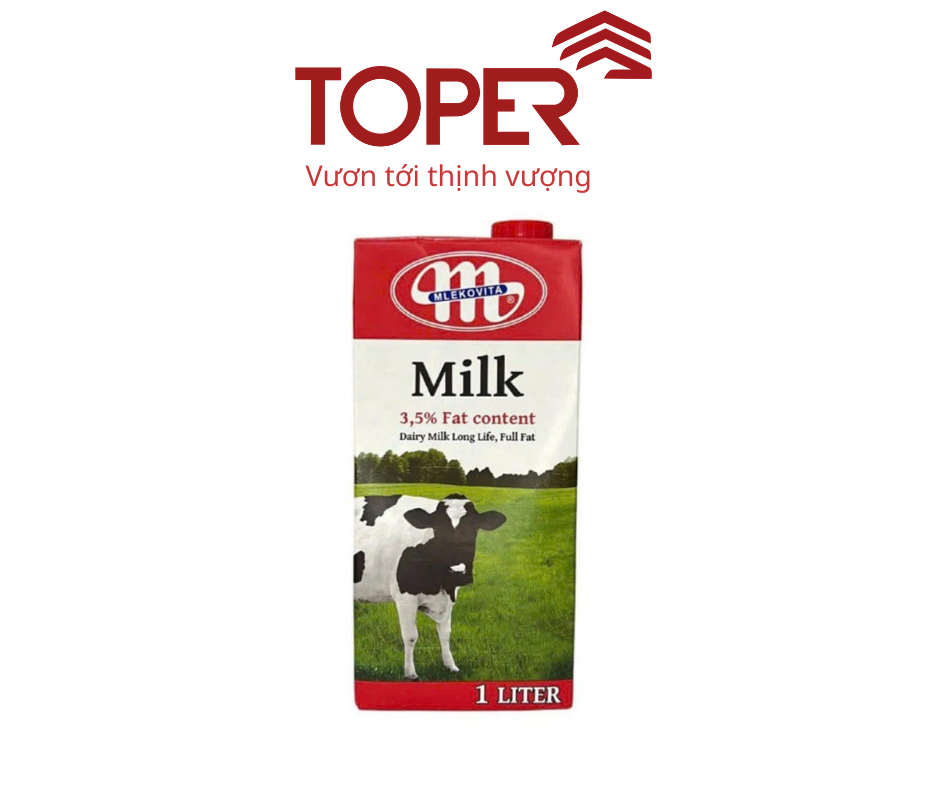 Sữa tươi Ba lan Mlekovita 3.5% béo
