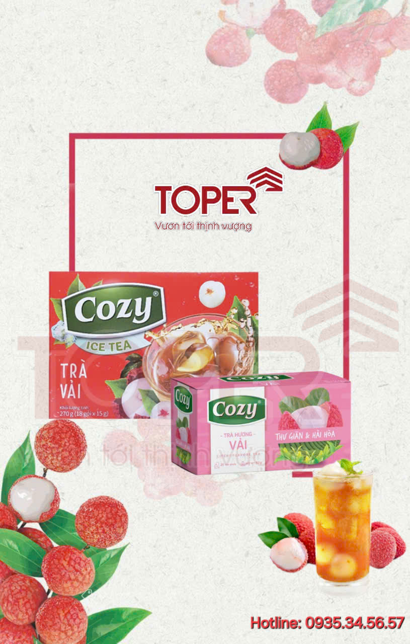 Trà Cozy hương vải túi lọc