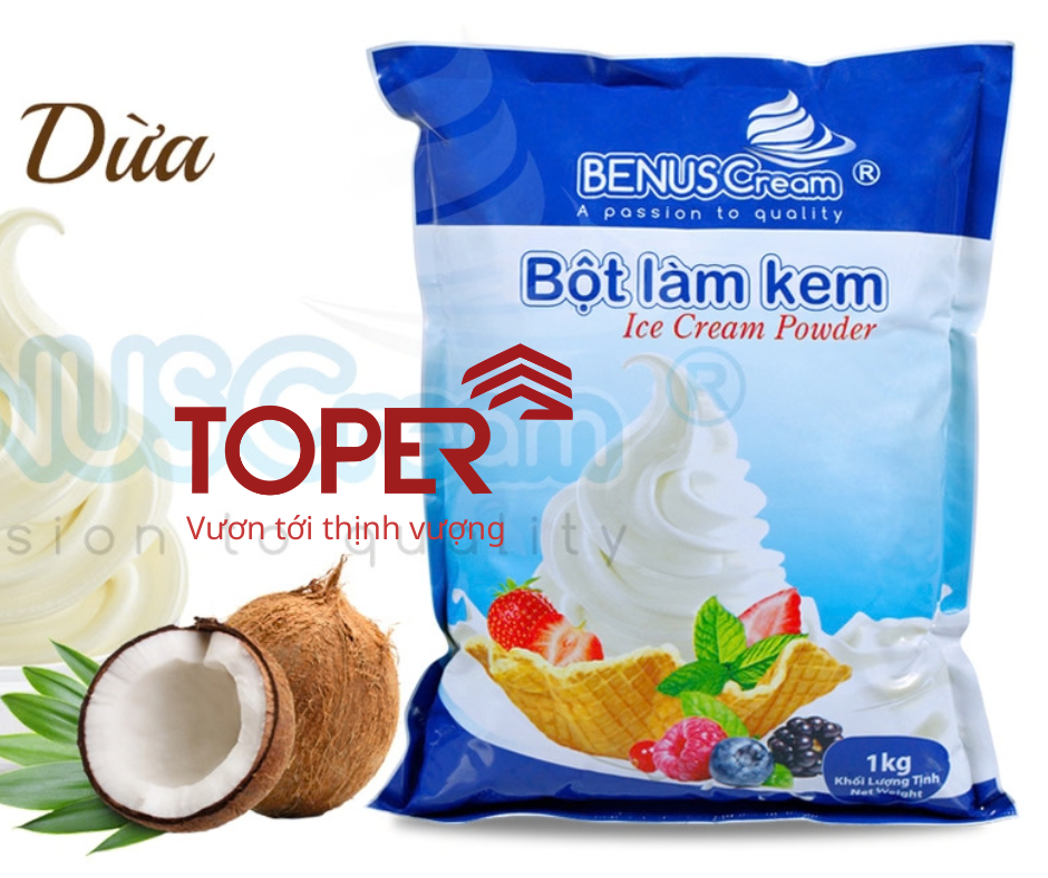 Bột làm kem sữa dừa