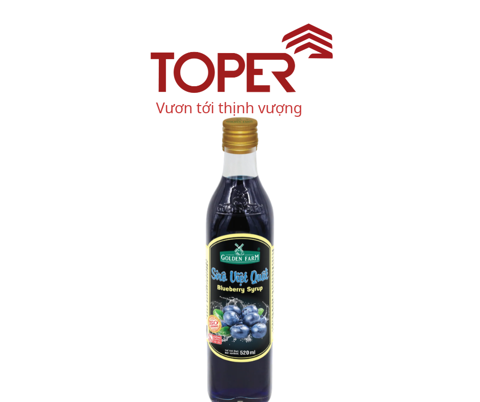 Siro Golden Farm việt quất 520ml