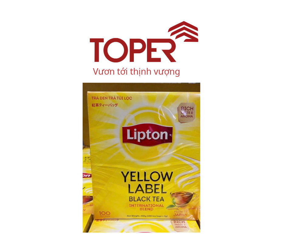 Trà Lipton nhãn vàng