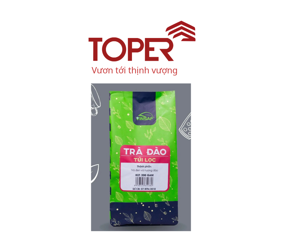 Trà đào túi lọc Vinsaf
