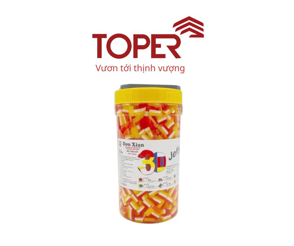 Thạch trái cây- 3 màu  Dou Xian