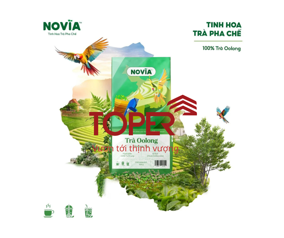 Trà Oolong Hồng Novia: Làn gió mới cho menu quán cà phê và trà sữa